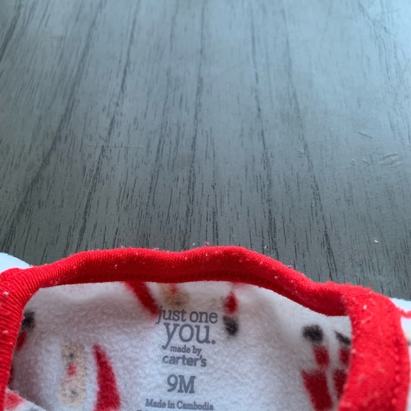 Carter's Red and Green Santa Tree Footie - Picture 3 of 4